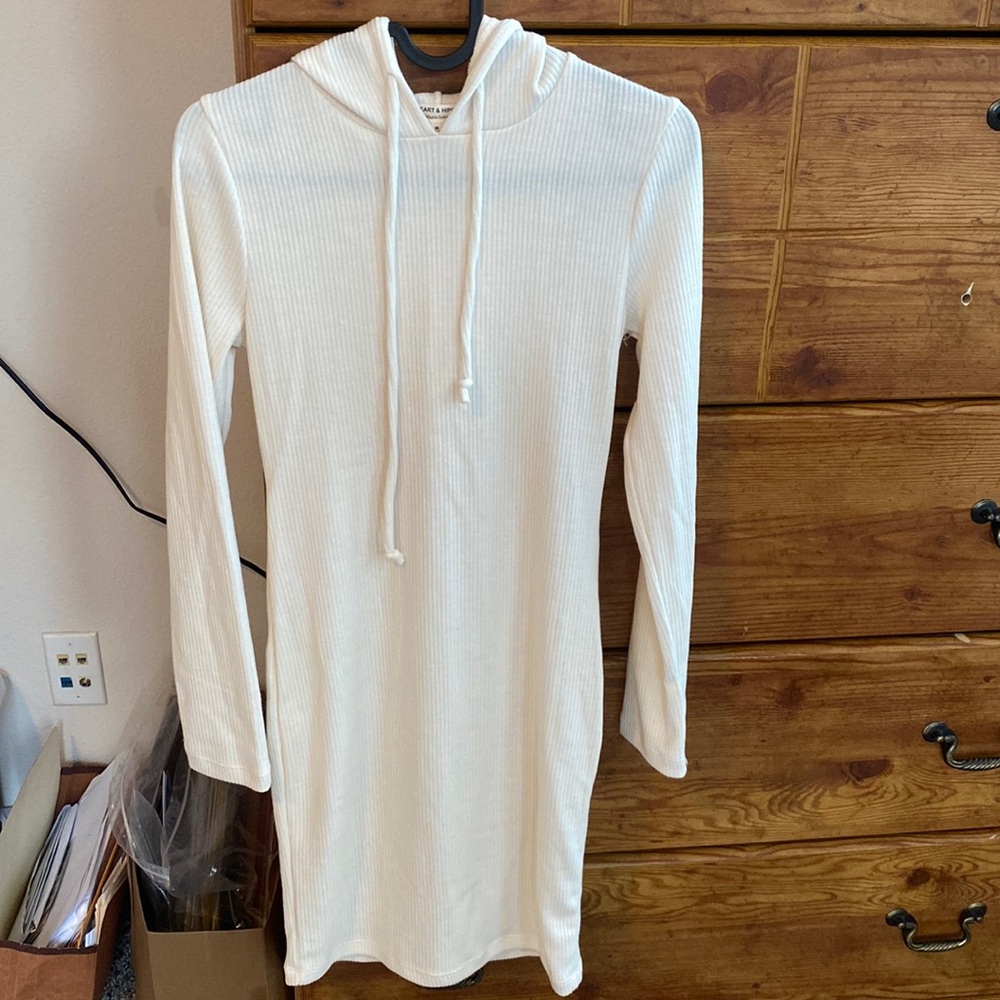 Fashion Nova Knitted Hooded Dress
